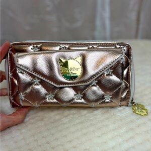 Luv Betsy JohnsonQuilted Gold Star Wallet Wallet